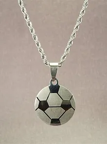 OttoMan Futbol Topu Erkek Çelik Kolye Zincir