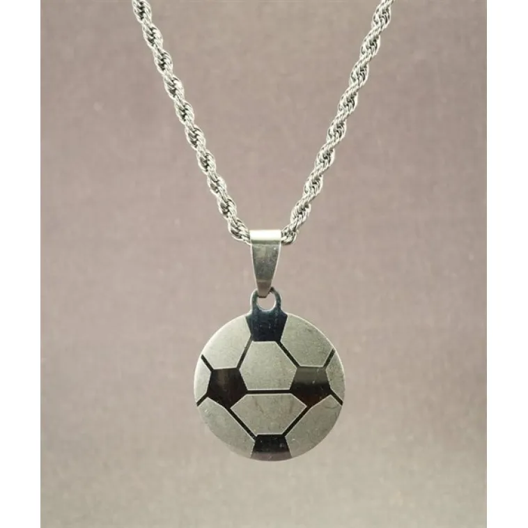 OttoMan Futbol Topu Erkek Çelik Kolye Zincir OttoMan Futbol Topu Erkek Çelik Kolye Zincir