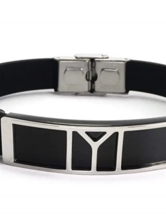 IYI Kayı Boyu Diriliş Kauçuk Çelik Erkek Bileklik