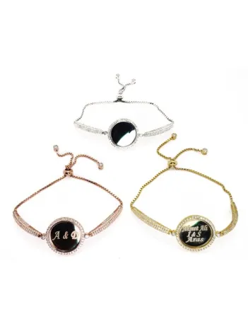 Kadın Gümüş Altın Renk Suyolu Bileklik Bilezik