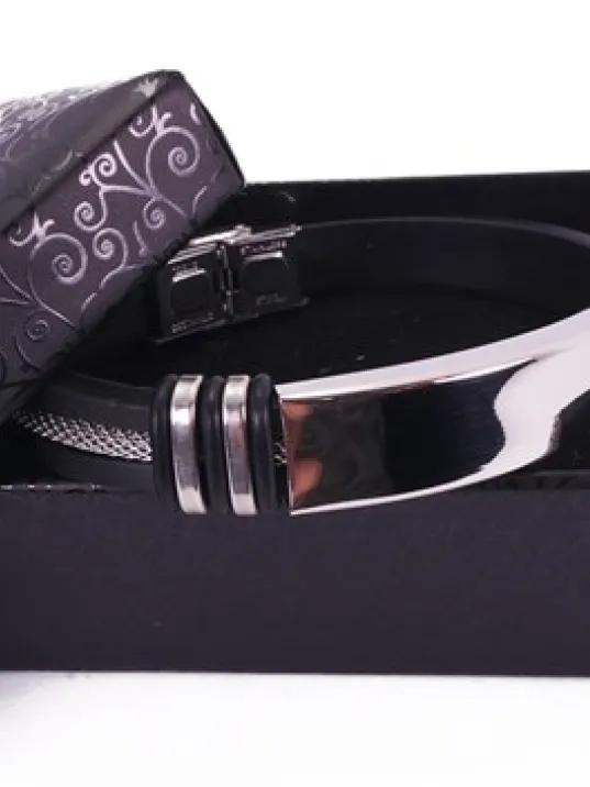 İsim Yazılan Kauçuk Çelik Erkek Bileklik Künye Beyaz Model