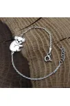 Koala Modelli Bayan Gümüş Bileklik GBLPANDABLK-BYZ
