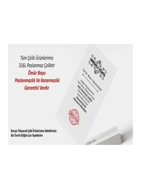Erkek Çelik Kolye - İnce Gemici Zincir Model Parlak Ömür Boyu Paslanmaz Kararmaz Dayanıklı Tasarım