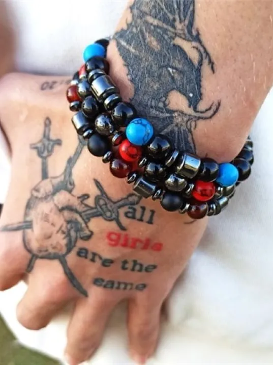 Doğaltaş 3 lu Set  Unisex Bileklik