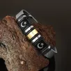 Siyah Çift Ay Yıldız Logo Kemer Modeli Erkek Çelik Bileklik CBLCIFTAYIZ-BYZ Siyah Çift Ay Yıldız Logo Kemer Modeli Erkek Çelik Bileklik CBLCIFTAYIZ-BYZ