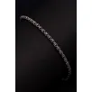 Erkek Gümüş Bileklik - 3mm Arnavut Zinciri Gümüş Bileklik Erkek Gümüş Bileklik - 3mm Arnavut Zinciri Gümüş Bileklik