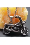 OttoMan Chopper Motorcu Motosiklet Çelik Erkek Kolye Zincir