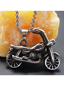 OttoMan Chopper Motorcu Motosiklet Çelik Erkek Kolye Zincir
