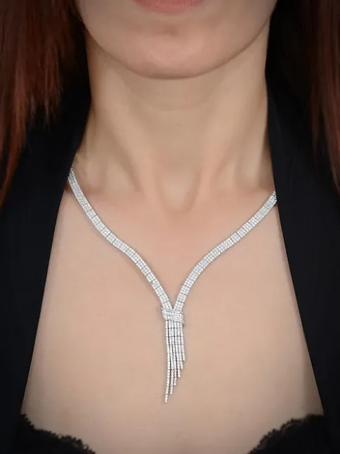 Kadın Gümüş Set - Afrodit  Gümüş Su Yolu Set - Kolye, Bileklik, Küpe, Yüzük