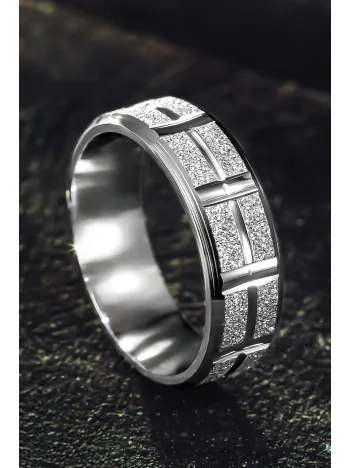 Kadın Gümüş Alyans - İşlemeli Parlak 925 Ayar Kadın Yüzük