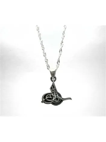 Osmanlı Tuğrası Bayan Gümüş Kolye