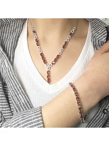 Zultanit Taşlı Gümüş Su Yolu Set - Kolye, Bileklik
