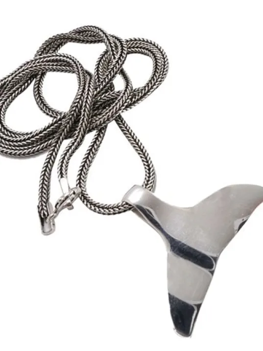 Balina Kuyruğu Erkek Gümüş Kolye Zincir