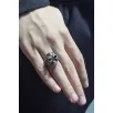 Erkek Gümüş Yüzük - 925 Ayar Gümüş Kuru Kafa Model Gotik Tarz Erkek Yüzük Erkek Gümüş Yüzük - 925 Ayar Gümüş Kuru Kafa Model Gotik Tarz Erkek Yüzük