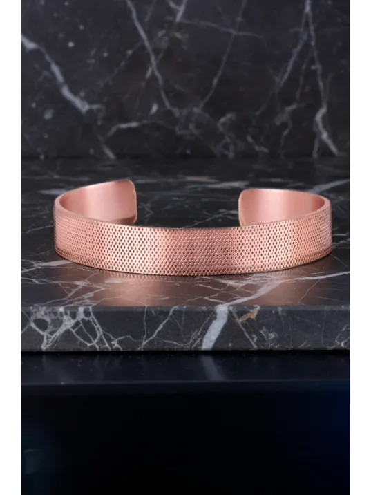 Erkek Kadın Bakır Bileklik - Delikli Erkek Kadın Bileklik Bilezik Doğal Taşlar Ve Metal Kutulu