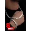 Erkek Gümüş Kolye Bileklik Set - Parlak Euro Kral Kolye Bileklik Gümüş Set Erkek Gümüş Kolye Bileklik Set - Parlak Euro Kral Kolye Bileklik Gümüş Set