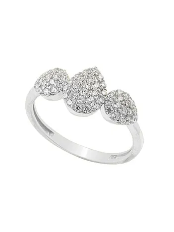 İlyada Zirkon Taşlı Bayan Gümüş Yüzük