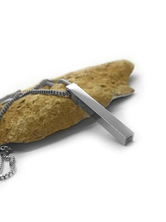 Blok Modeli Erkek Çelik Kolye Zincir CKLBLOKKARE-BYZ Blok Modeli Erkek Çelik Kolye Zincir CKLBLOKKARE-BYZ