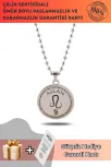 Aslan Burcu Kolyesi Kadın Erkek Çelik Kolye Top Zincir CKLASLANBRC-GMS Aslan Burcu Kolyesi Kadın Erkek Çelik Kolye Top Zincir CKLASLANBRC-GMS