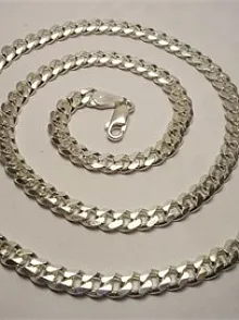 Gurmet Erkek Gümüş Kolye Zincir 5,5mm Orta Kalınlıkta