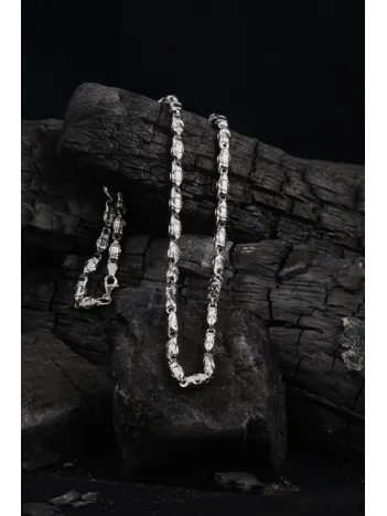 5mm Arpa Model Erkek 925 Ayar Gümüş Kolye Zincir GKLARPAMODL-GMS