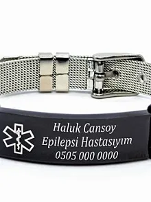 Epikriz Çelik Acil Durum Bilekliği