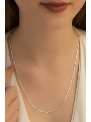 Kadın Gümüş Kolye - 925 Ayar 1.7 mm Gurmet Model Gümüş Kadın Kolye