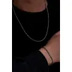 Erkek Gümüş Kolye Bileklik Set - 3mm Arnavut Zinciri Gümüş Kolye Bileklik Set Erkek Gümüş Kolye Bileklik Set - 3mm Arnavut Zinciri Gümüş Kolye Bileklik Set