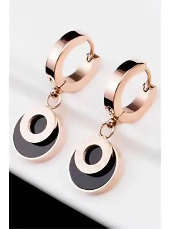 Nuit Renk Kararmayan Bayan Çelik Küpe