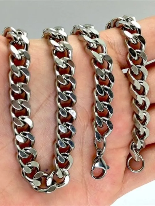 Gurmet Erkek Çelik Kolye Zincir