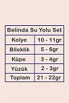 Belinda Bayan Ametist Taşlı Gümüş Su Yolu Set - Kolye, Bileklik, Küpe, Yüzük