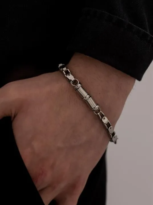 Luna Model Çelik Erkek Bileklik