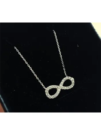 Gümüş Bayan Sonsuzluk Kolye