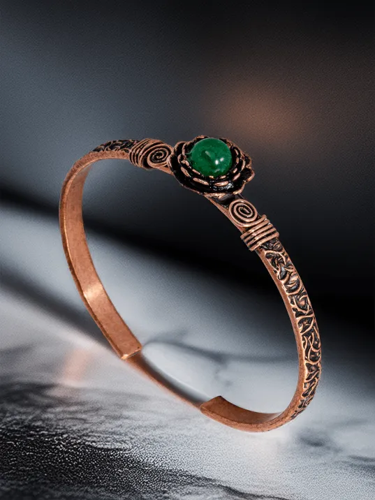 Kadın Bakır Bileklik Yüzük Set - Yeşil Akik Taşı Ağaç Kabuğu Model İnce Metal Kutu Kuvars Taş Kadın Bakır Bileklik Yüzük Set - Yeşil Akik Taşı Ağaç Kabuğu Model İnce Metal Kutu Kuvars Taş