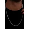 Yuvarlak Kral Model Çelik Erkek Kolye Zincir 4.5mm Yuvarlak Kral Model Çelik Erkek Kolye Zincir 4.5mm