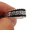 Grek Desenli Klasik Erkek Gümüş Yüzük Grek Desenli Klasik Erkek Gümüş Yüzük