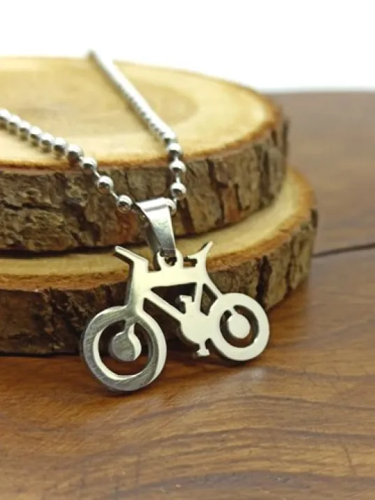 OttoMan Bisiklet Model Çelik Erkek Kolye Zincir CKLGMSBSKLT