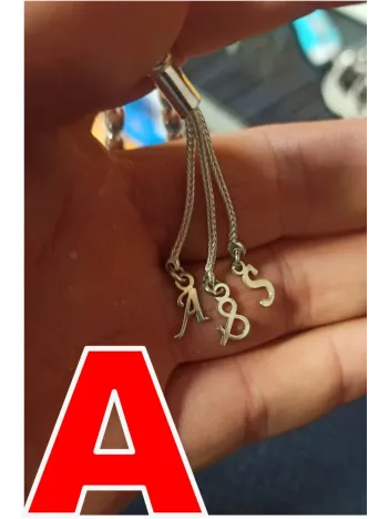 Tespih Püskülü İçin Gümüş Harf ve Şekil