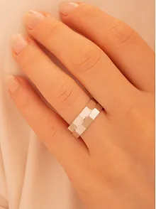 Kadın Gümüş Yüzük - 925 Ayar Yakamoz Model Gümüş Alyans Yüzük