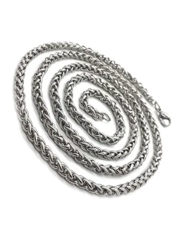 Yuvarlak Kral Model Paslanmaz Çelik Erkek Kolye Zincir