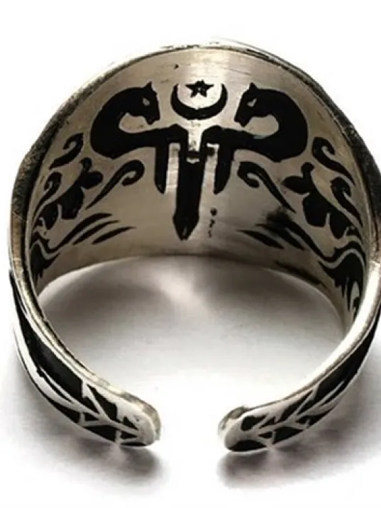 Gümüş Erkek Yüzük Tuğralı Her Parmağa Uyar!!