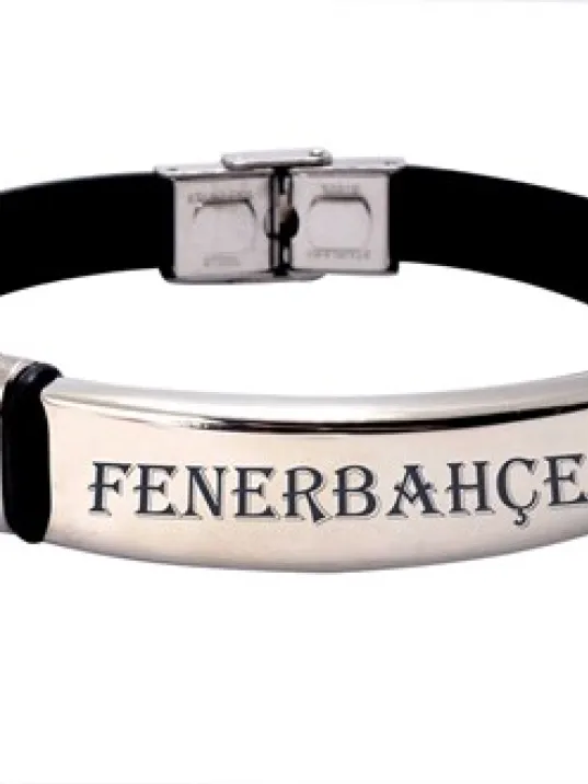 Kişiye Özel İsimli Çelik Kauçuk Erkek Bileklik