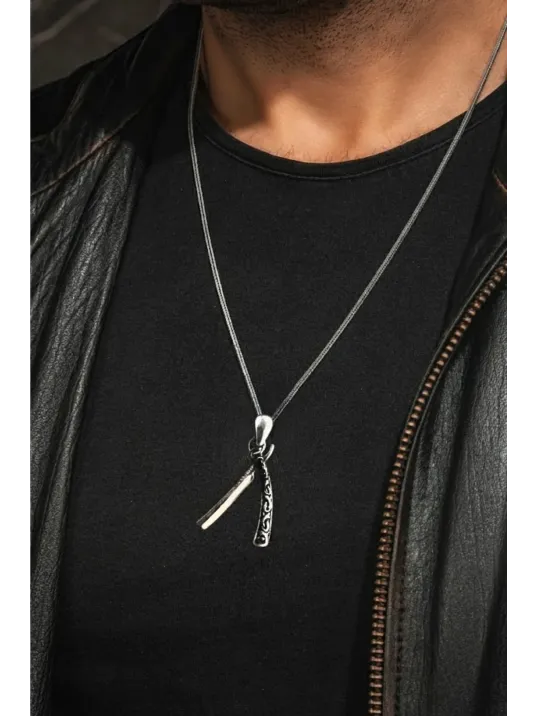 Erkek Gümüş Bileklik - Ustura Model Erkek Gümüş Kolye Erkek Gümüş Bileklik - Ustura Model Erkek Gümüş Kolye