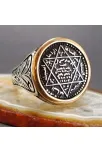 Hz. Süleyman Mührü Otantik Model Gümüş Erkek Yüzük