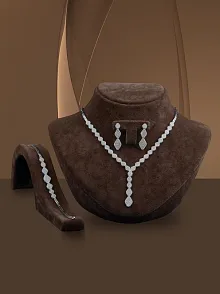 Kleopatra Su Yolu Gümüş Bayan Set - Kolye, Bileklik, Küpe, Yüzük
