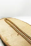 Gurmet Altın Çelik Erkek Kolye Kalın Model
