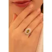 Kadın Gümüş Yüzük - Damla Model Zultanit Taşlı Baget Süslemeli Rodyumlu Kadın Yüzük Kadın Gümüş Yüzük - Damla Model Zultanit Taşlı Baget Süslemeli Rodyumlu Kadın Yüzük