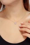 Kadın Gümüş Kolye - Swarovski Taşlı Zirconia Yıldız Motifli Kadın Kolye