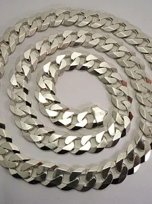 Erkek Gurmet Kolye Zincir Devasa Kalın 12mm İtalyan Malı Mükemmel Kalite