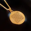 Celcelutiye Ve İsmi Azam Vefki Esma Altın Kaplama Çelik Kolye Zincir CKLCELCELUT-ALT Celcelutiye Ve İsmi Azam Vefki Esma Altın Kaplama Çelik Kolye Zincir CKLCELCELUT-ALT